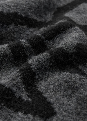 Ibra jaquard pullover Black W. Grey Pinstripe Copenhagen Muse